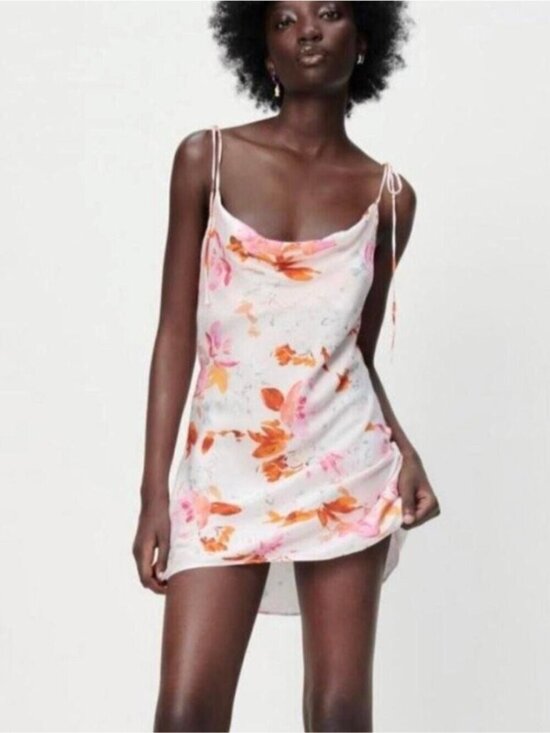 Zara Dresses & Skirts - Zara Safia Floral Slip Dress